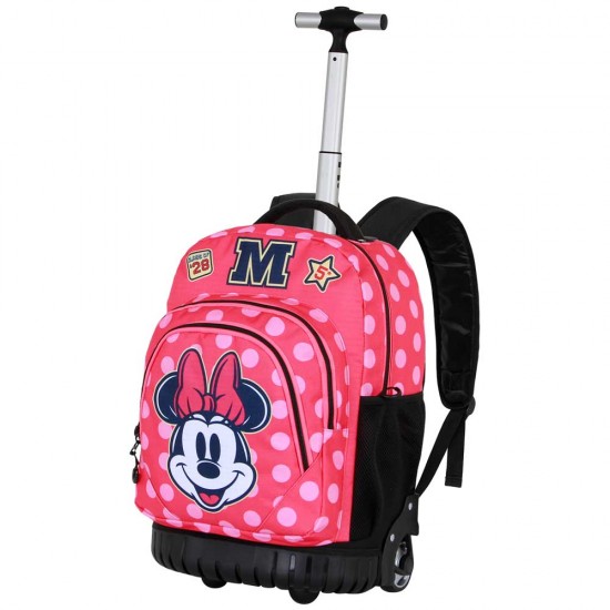 Σχολική Τσάντα Τρόλεϊ Minnie Mouse Pink Dots